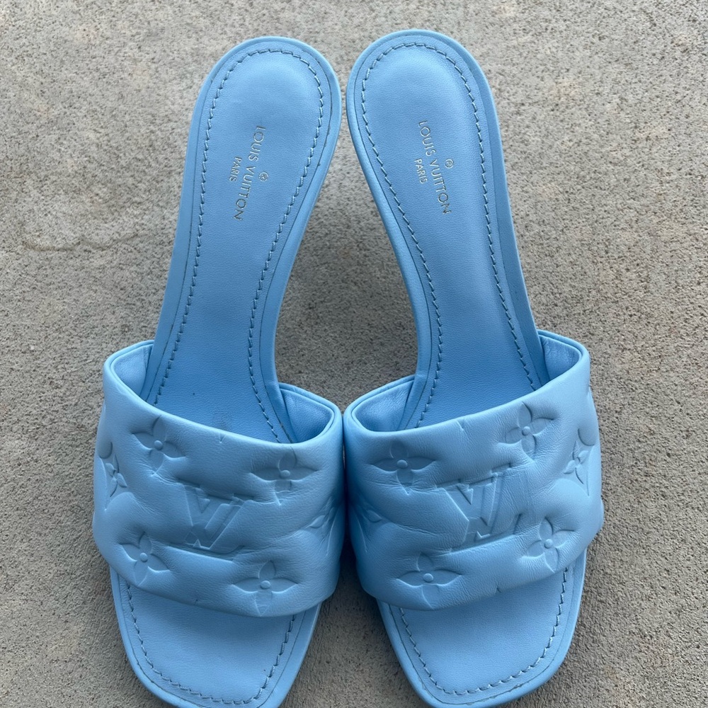 Louis Vuitton Light Blue Revival Mule Size 36